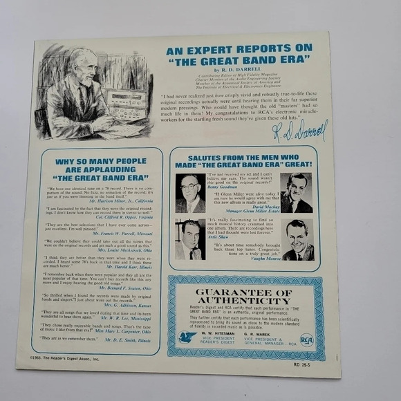 The Great Band Era Vintage 10 Vinyl Collectors Edition of Original Recording - Picture 11 of 16